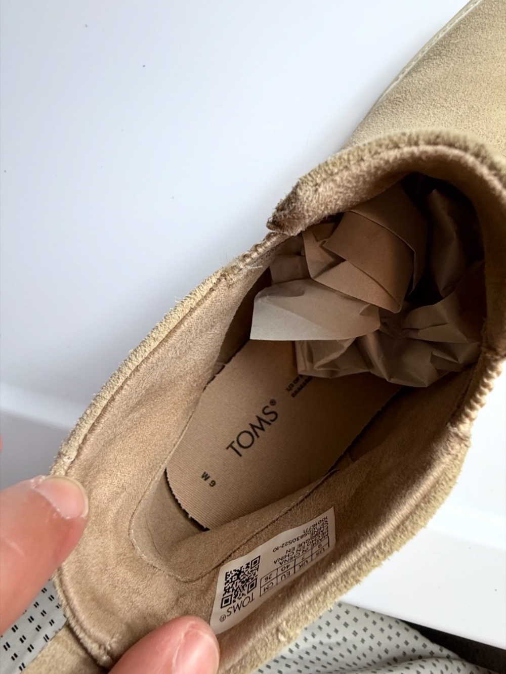Toms Bryce Suede Slip on Booties Women's Size 9 High Top Tan - Picture 13 of 14